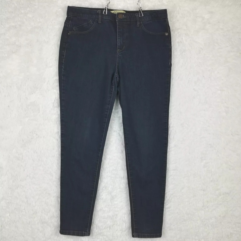 Democracy Womens Jeans Skinny‎ Blue Denim Dark Wash "Ab"technology Stretch 10